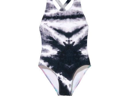 OLIVIA Off White Ash Black Tie & Dye - Swimsuit Online