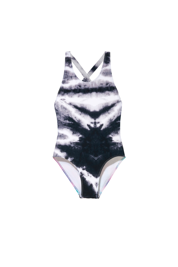 OLIVIA Off White Ash Black Tie & Dye - Swimsuit Online