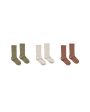 Solid Ribbed Socks - 3 Pack Rib Knit Olive Stone Wine Cheap