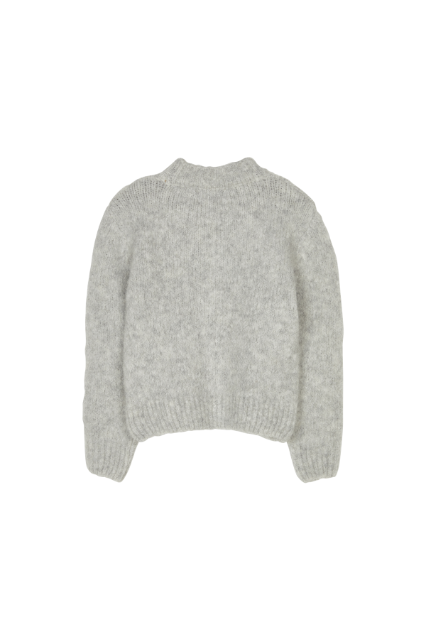 LONA Heather Grey - Round Neck Jumper Hot on Sale