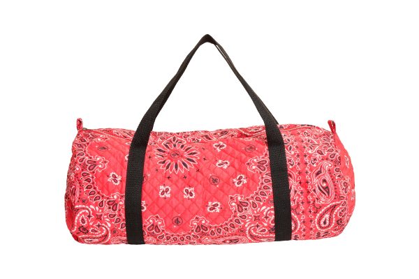 Quilted Bowler Bag Red For Sale