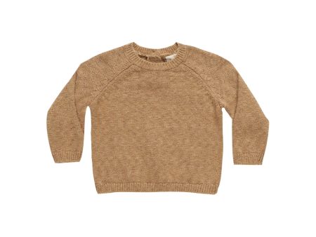 Knit Sweater Speckled Golden For Sale