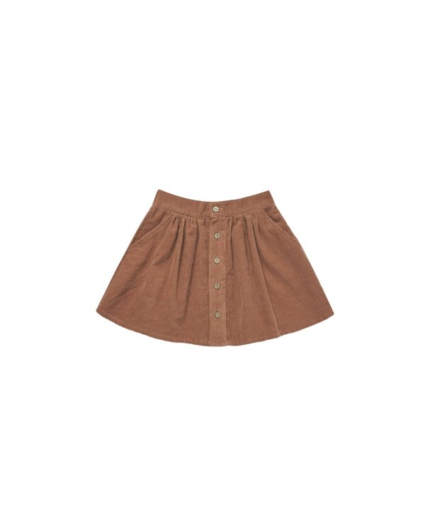 Button Front Mini Skirt Spice Fashion