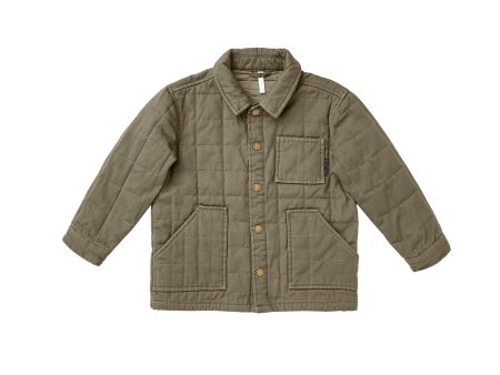 Quilted Chore Jacket Olive Discount