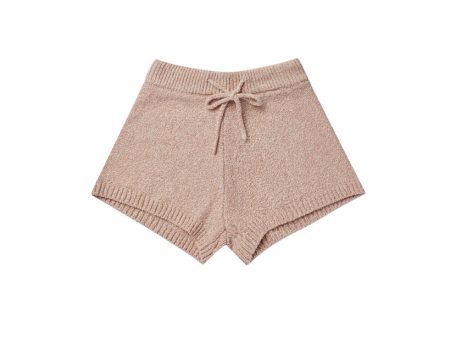 Knit Shorts Heathered Rose Hot on Sale