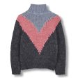 Vanity Multicolor Colorblock - Girl Knitted Oversized Jumper Sale