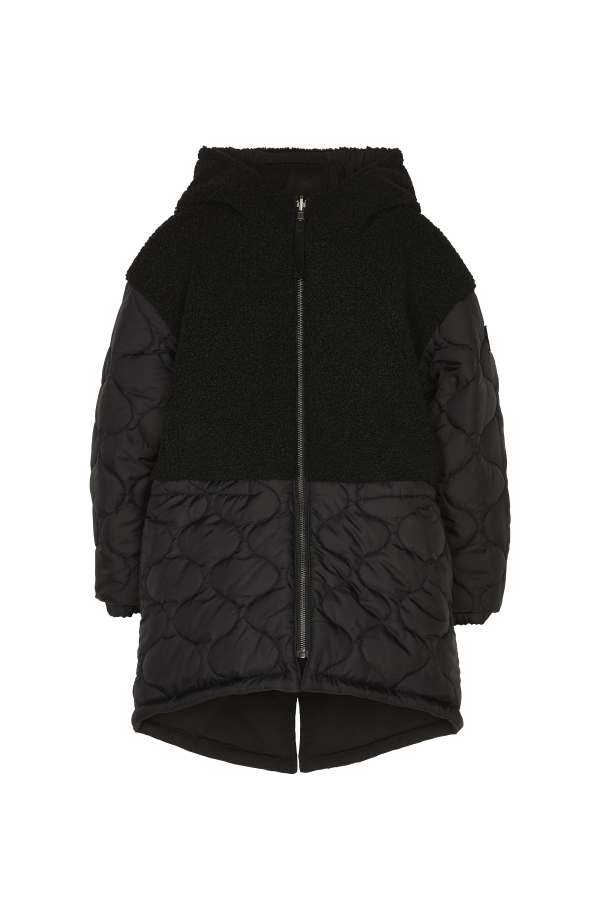 LAW Black - Reversible Hooded Parka Hot on Sale