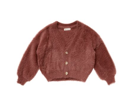 Boxy Crop Cardigan Ruby Online Hot Sale