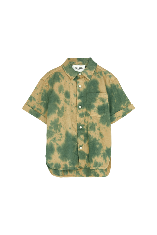 DUSTER Khaki  Tie & Dye - Short Sleeve Shirt Cheap