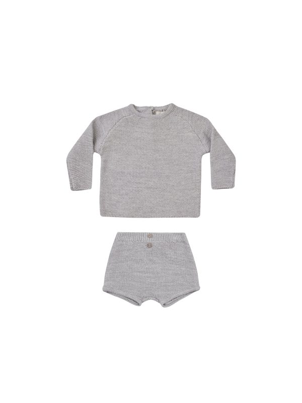 Summer Knit Set Heathered Periwinkle For Discount