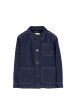 WARREN Raw Denim Blue - Multipocket Jacket Hot on Sale