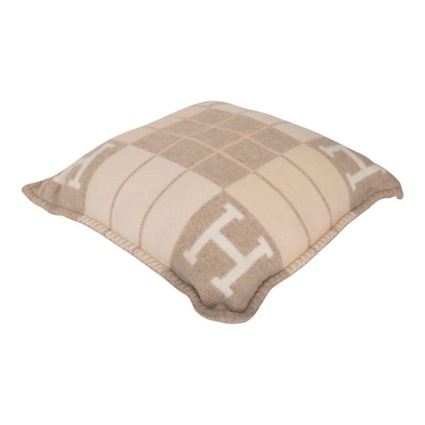 Hermes  Avalon III  Coco and Camomille Signature H Cushion PM Set of Two Supply