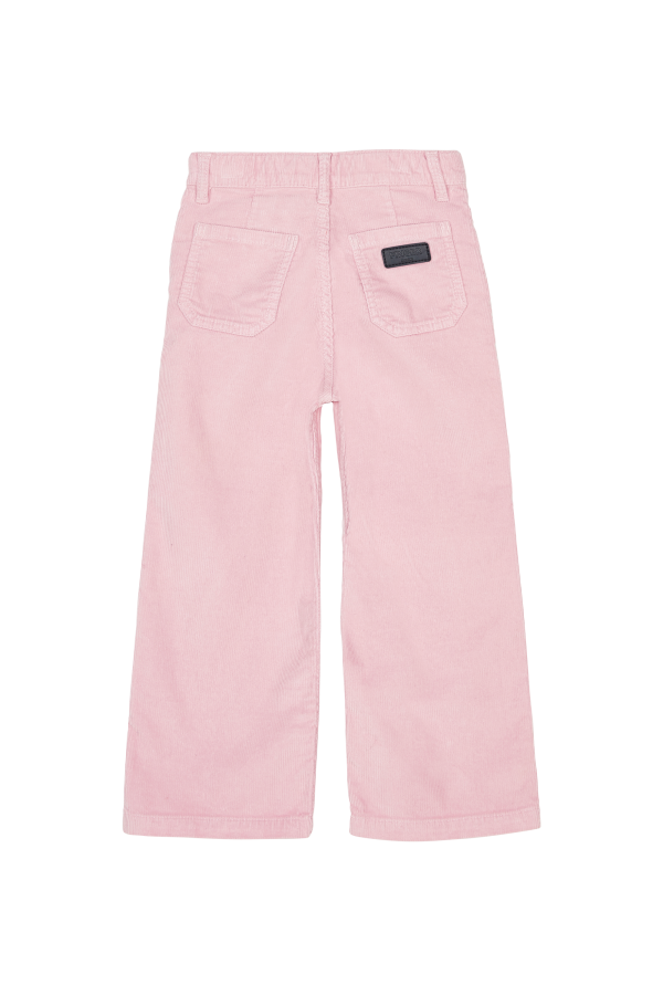 CHARLIE Candy Pink Cord - Loose Fit Cropped Pants For Discount