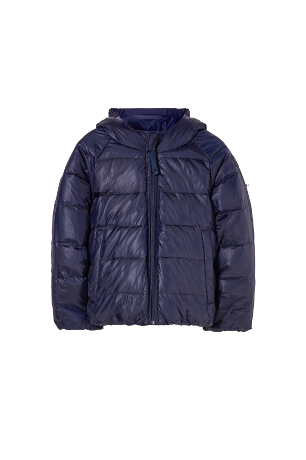 SNOWSCOUT Navy Colorblock - Reversible Down Jacket For Discount