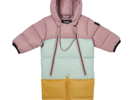 SNOWBIRD Winter Parma Colorblock - Down Baby Snowsuit Fashion