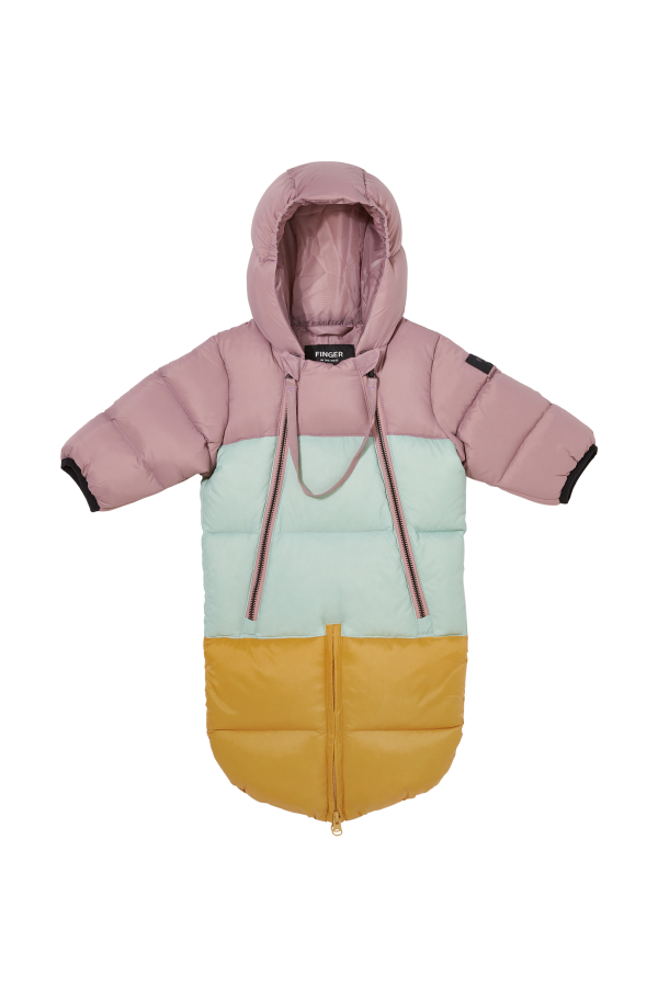 SNOWBIRD Winter Parma Colorblock - Down Baby Snowsuit Fashion