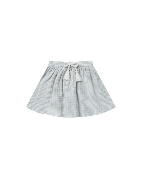 Mini Skirt Blue Micro Stripe For Sale