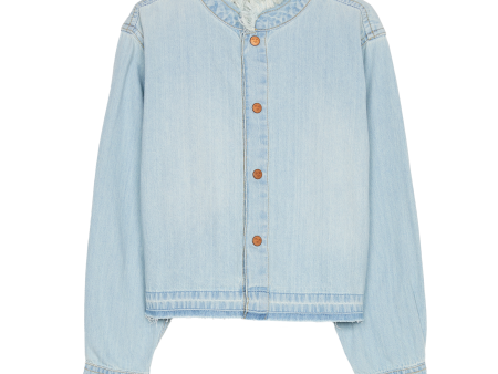 HENA Blue Denim - Long Sleeve Shirt Online now