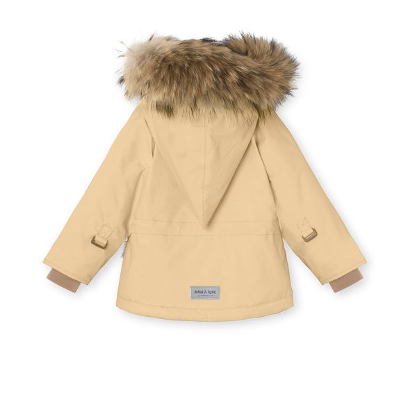 Wang Fleece Lined Winter Jacket Fur. GRS Semolina Sand on Sale