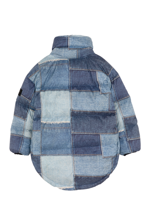 SNOWBAG Blue Patchwork - Down Jacket For Sale