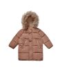 Long Puffer Jacket Mocha Online Sale