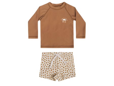 Rash Guard Boy Set Spots Camel Online now