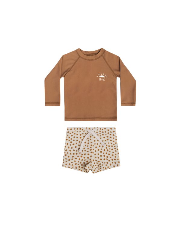 Rash Guard Boy Set Spots Camel Online now