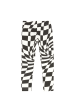 LOUD Black Twisted Checkers - Legging Pants Discount