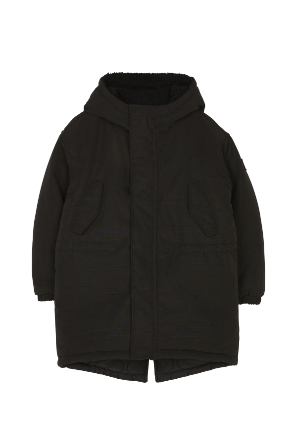 LAW Black - Reversible Hooded Parka Hot on Sale