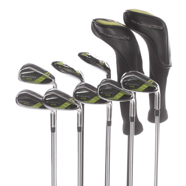 Tour Edge Bazooka 470 Steel Graphite Mens Right Hand Package Set Regular - Ultar Lite Graphite Steel Online Hot Sale