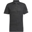 adidas Ultimate365 Textured Stripe Polo Shirt - Carbon Black For Sale