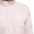 adidas Ultimate365 Textured 1 4 Zip Pullover - Sandy Pink For Cheap