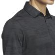 adidas Ultimate365 Textured Stripe Polo Shirt - Carbon Black For Sale