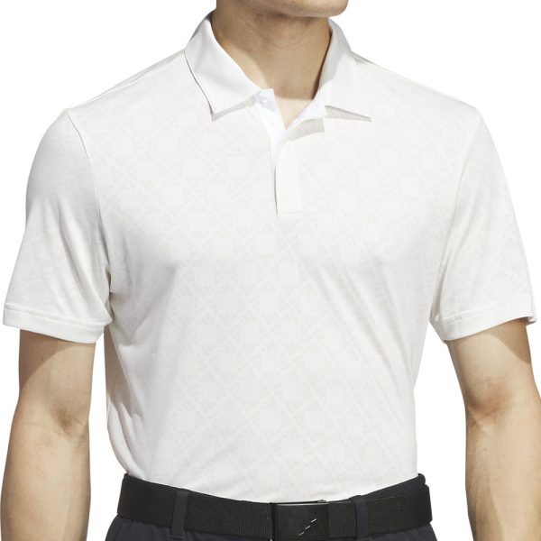 adidas Ultimate365 Tour HEAT.RDY Jacquard Polo Shirt - White Hot on Sale