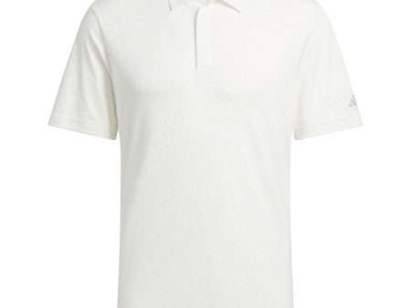 adidas Ultimate365 Tour HEAT.RDY Jacquard Polo Shirt - White Hot on Sale