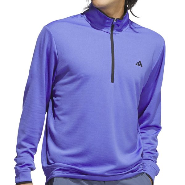 adidas Lightweight 1 2 Zip Top - Cobalt Blue For Cheap