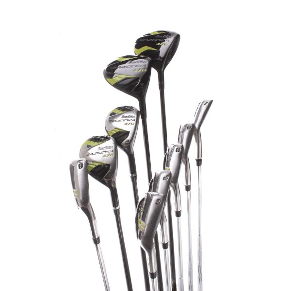 Tour Edge Bazooka 470 Steel Graphite Mens Right Hand Package Set Regular - Ultar Lite Graphite Steel Online Hot Sale