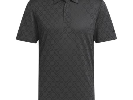 adidas Ultimate365 Tour HEAT.RDY Jacquard Polo Shirt - Black Hot on Sale