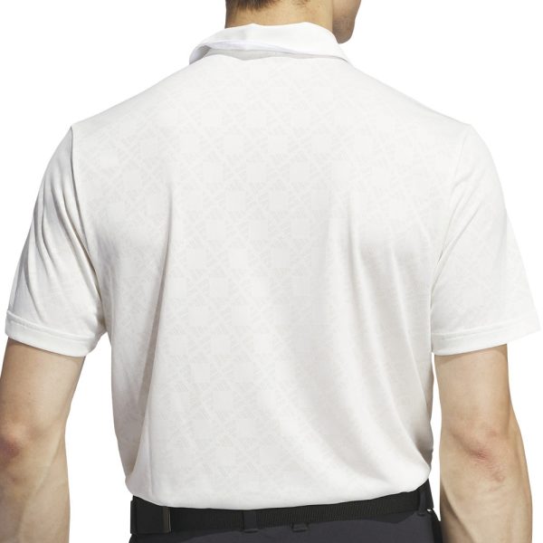 adidas Ultimate365 Tour HEAT.RDY Jacquard Polo Shirt - White Hot on Sale