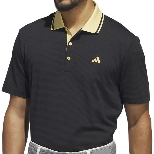 adidas Ultimate365 Tour Sport Collar Polo Shirt - Black For Discount