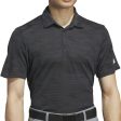 adidas Ultimate365 Textured Stripe Polo Shirt - Carbon Black For Sale